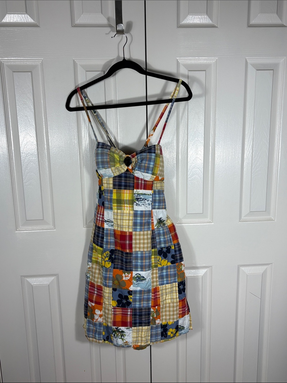 Tailor New York Multicolor Patchwork Plaid Mini Dress